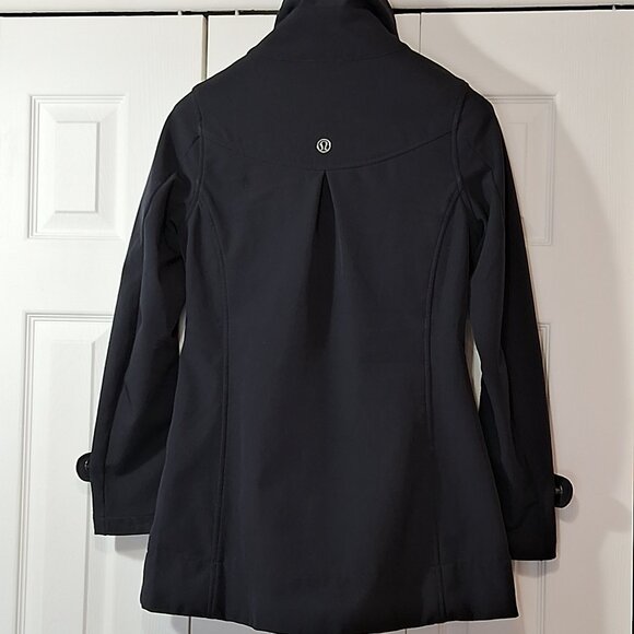 Lululemon Audrey Softshell Wind Rain Long Line Jacket Size 4 - Picture 2 of 12